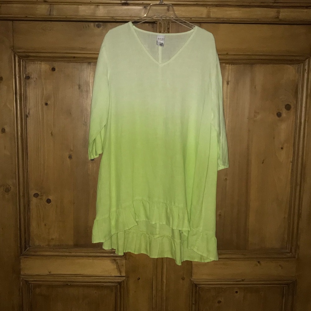 Match Point High-Low Linen Tunic Top/Dress
